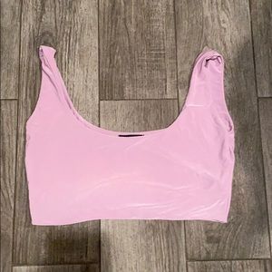 Pink crop top